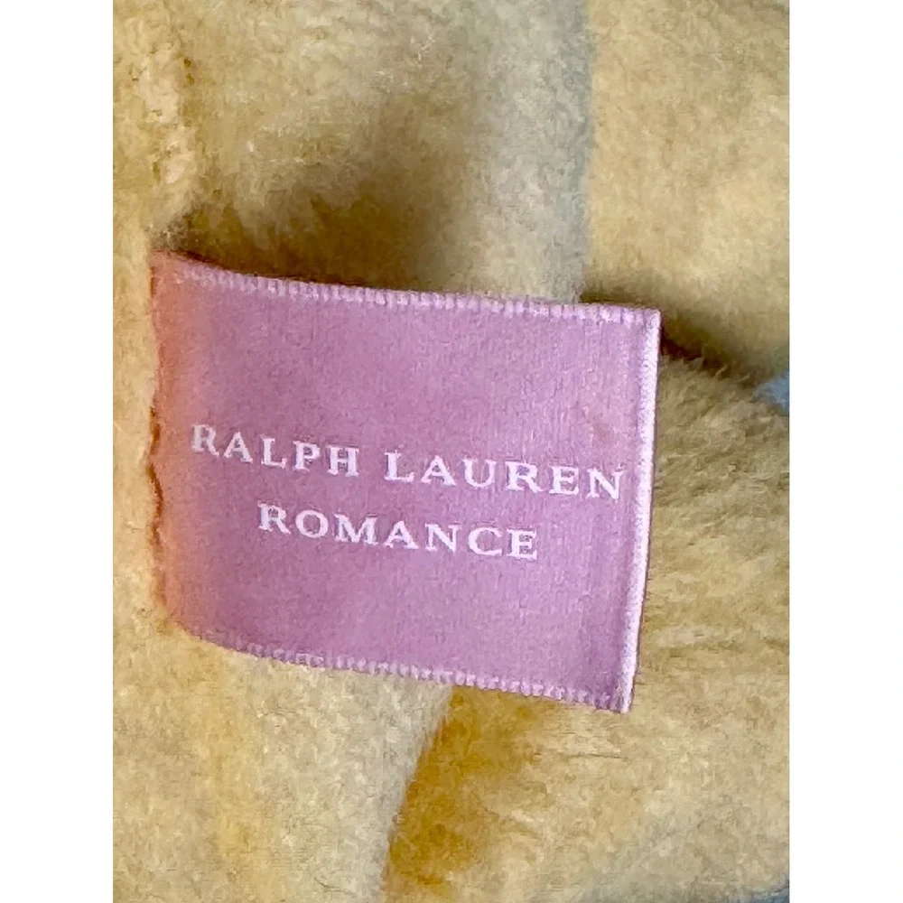 Ralph Lauren Romance Teddy Bear Plush Gold Tan Pink Paws Collectible 12 inch